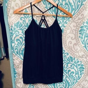 Prana Black Yoga Top, Large